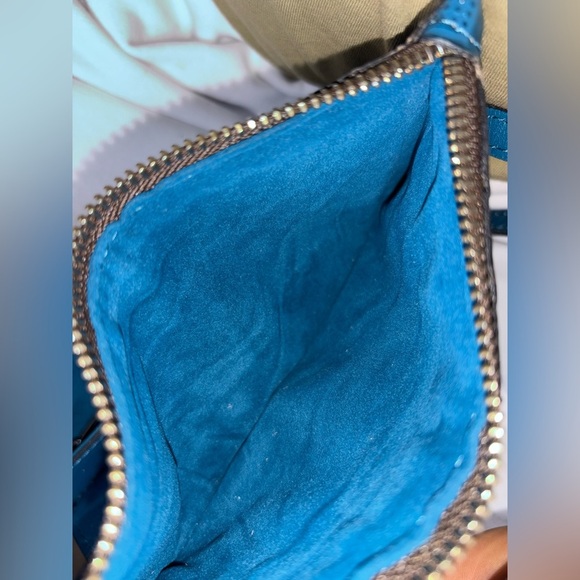 NWT Patricia Nash Vallata Mirage Blue Tooled Leather Crossbody Shoulder Bag​ - Picture 9 of 13